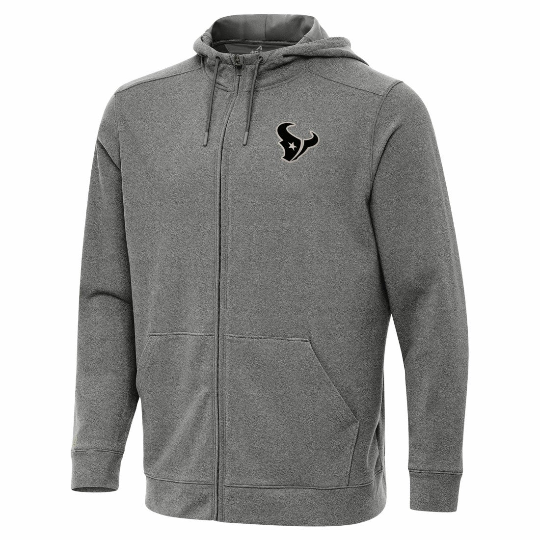 Houston Texans Antigua Effortless Full-Zip Hoodie Jacket - Heather Black discount