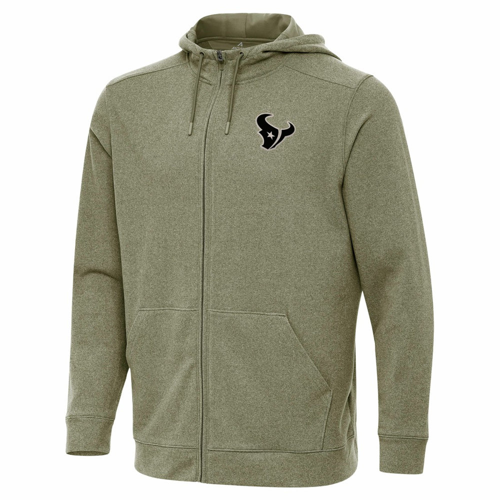 Houston Texans Antigua Effortless Full-Zip Hoodie Jacket - Olive cheap