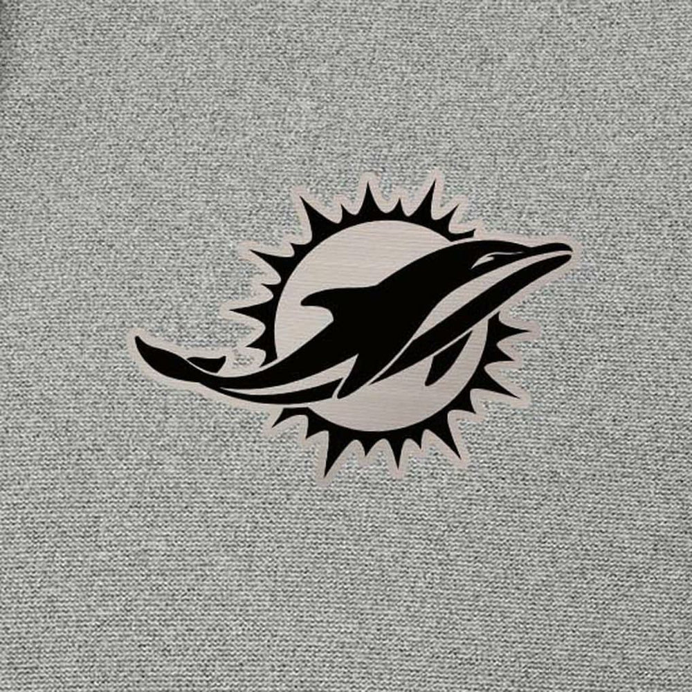 Miami Dolphins Antigua Effortless Full-Zip Hoodie Jacket - Heather Gray online