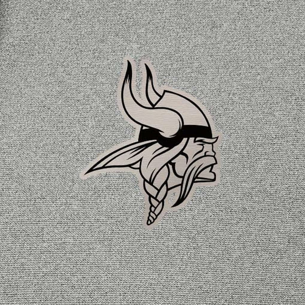 Minnesota Vikings Antigua Effortless Full-Zip Hoodie Jacket - Heather Gray for sale