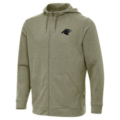 Carolina Panthers Antigua Effortless Full-Zip Hoodie Jacket - Olive for sale