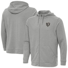 Chicago Bears Antigua Effortless Full-Zip Hoodie Jacket - Heather Gray outlet