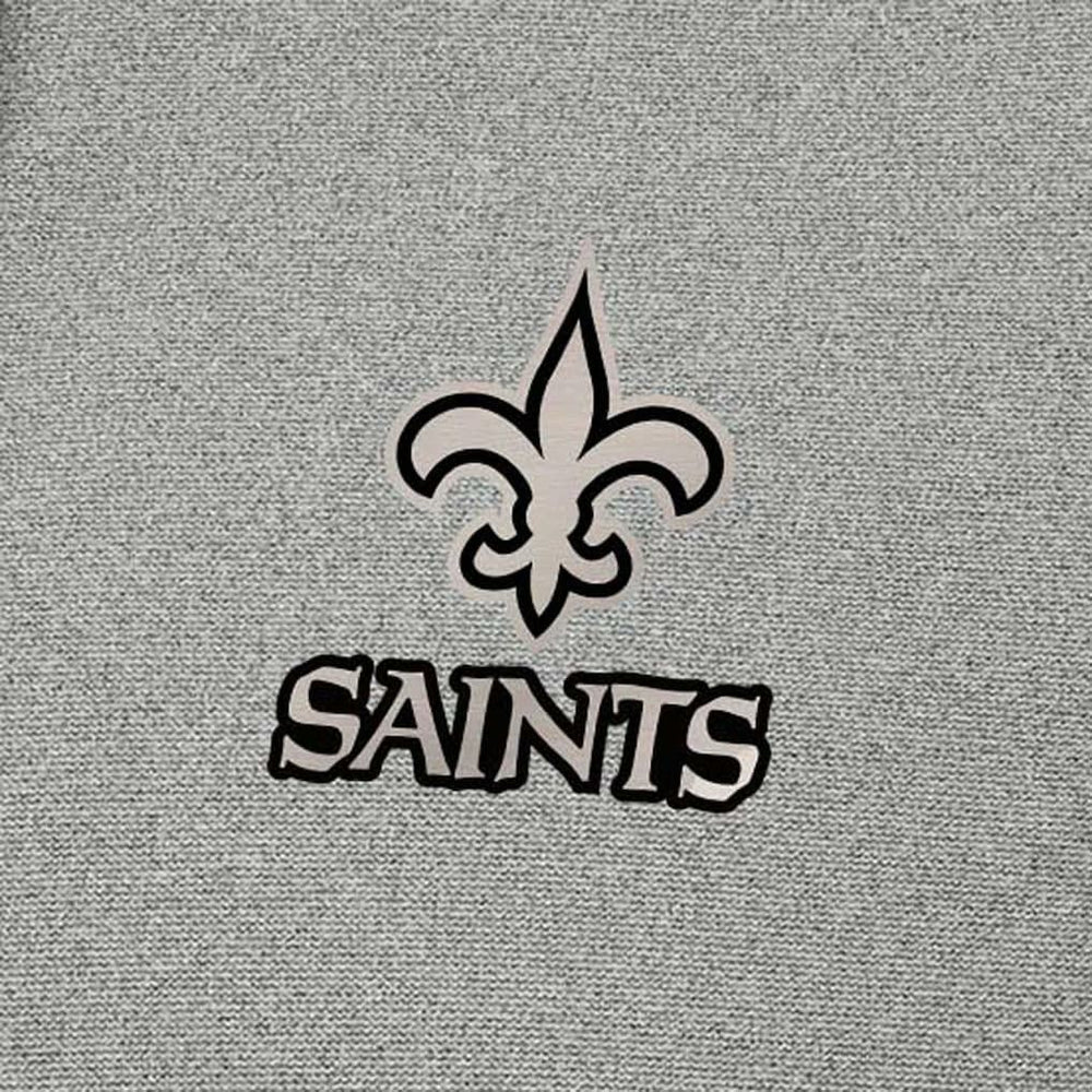 New Orleans Saints Antigua Effortless Full-Zip Hoodie Jacket - Heather Gray sale