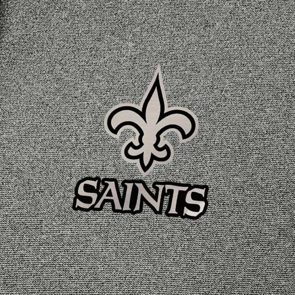 New Orleans Saints Antigua Effortless Full-Zip Hoodie Jacket - Heather Black sale
