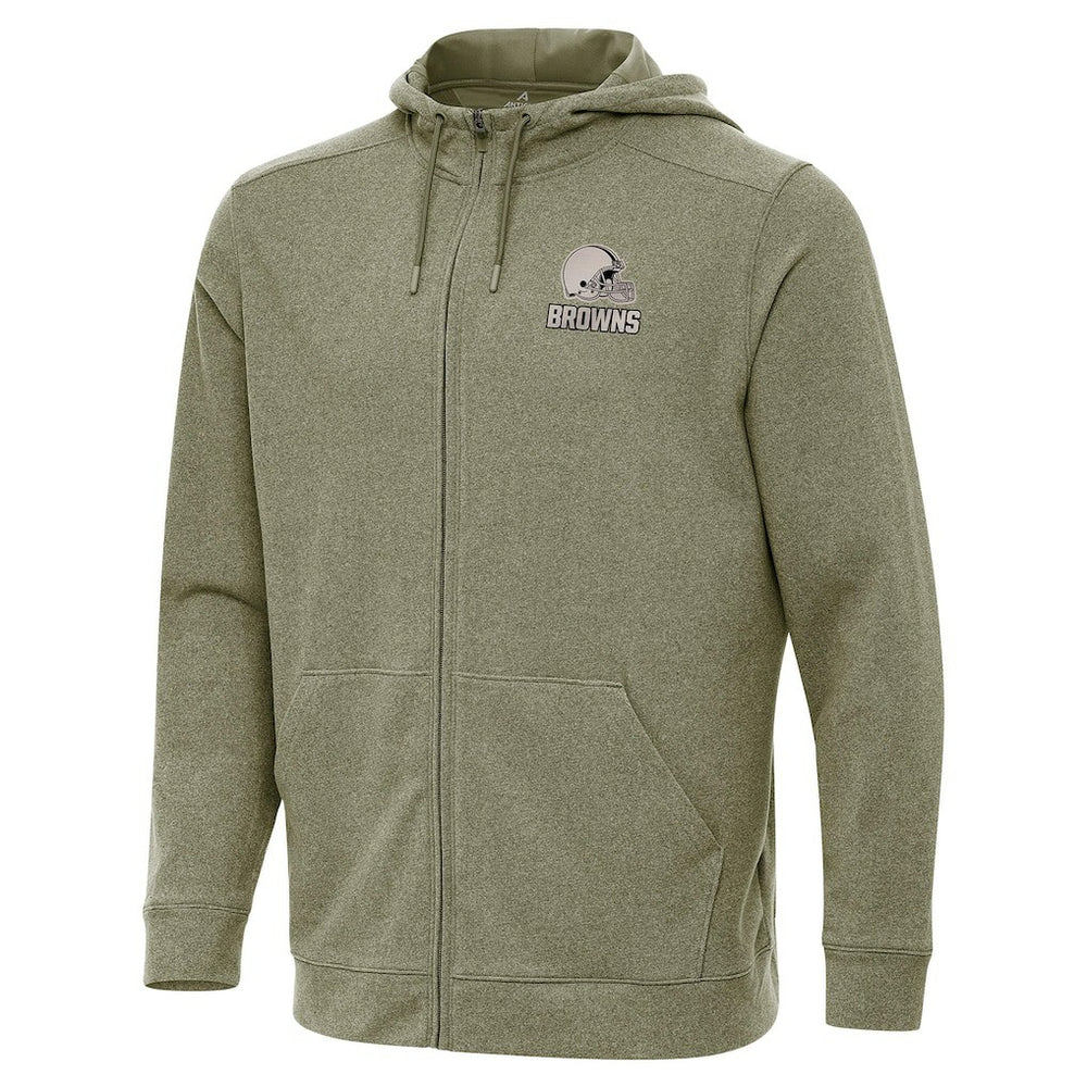Cleveland Browns Antigua Effortless Full-Zip Hoodie Jacket - Olive outlet