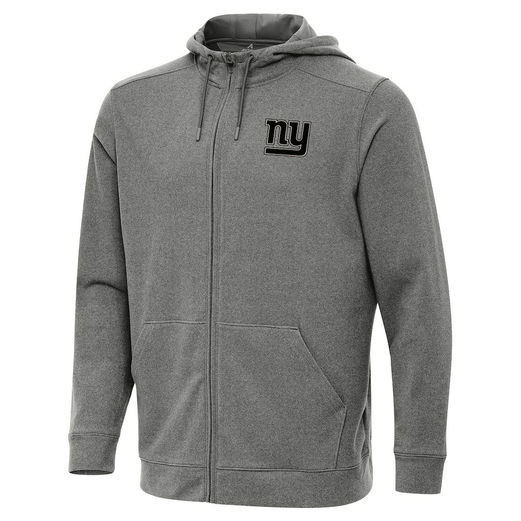 New York Giants Antigua Effortless Full-Zip Hoodie Jacket - Heather Black cheap