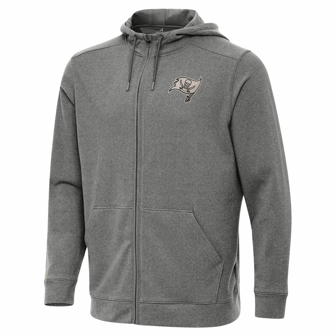 Tampa Bay Buccaneers Antigua Effortless Full-Zip Hoodie Jacket - Heather Black discount