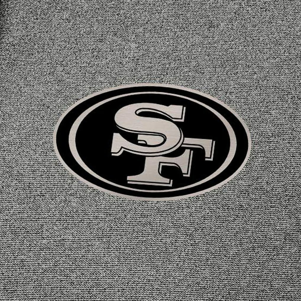 San Francisco 49ers Antigua Effortless Full-Zip Hoodie Jacket - Heather Black discount