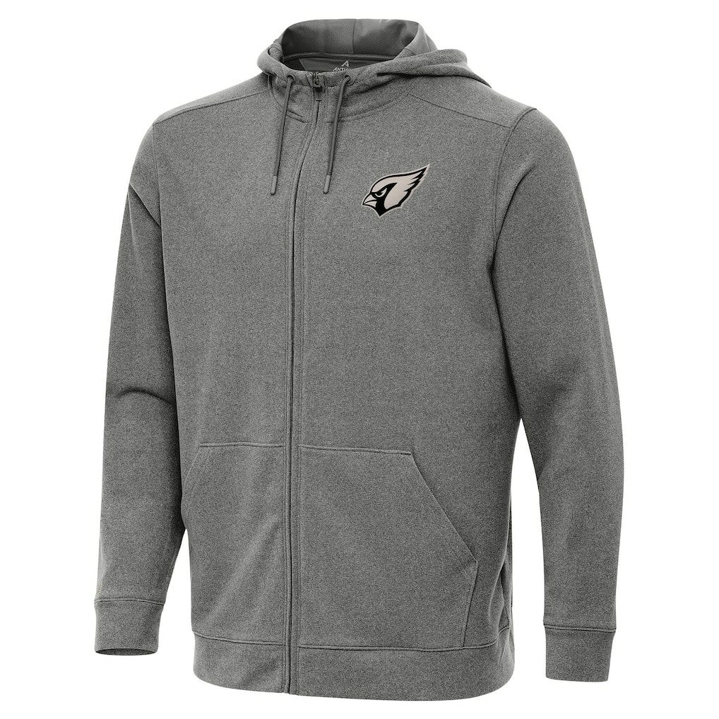 Arizona Cardinals Antigua Effortless Full-Zip Hoodie Jacket - Heather Black outlet