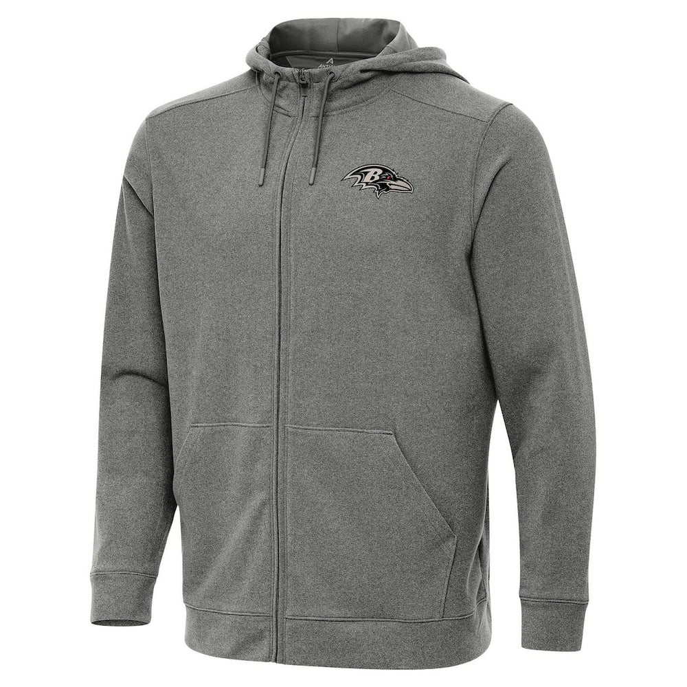 Baltimore Ravens Antigua Effortless Full-Zip Hoodie Jacket - Heather Black online