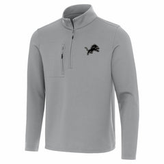 Detroit Lions Antigua Insider Quarter-Zip Jacket - Gray discount