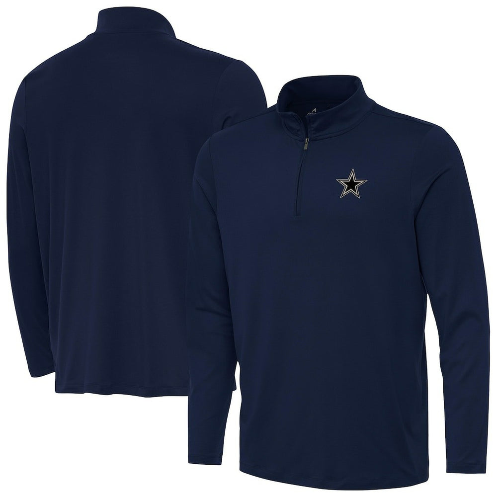 Dallas Cowboys Antigua Reprocess Quarter-Zip Top - Navy on sale