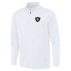 Las Vegas Raiders Antigua Reprocess Quarter-Zip Top - White outlet