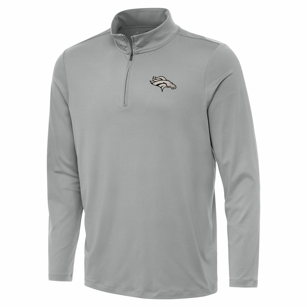 Denver Broncos Antigua Reprocess Quarter-Zip Top - Gray cheap