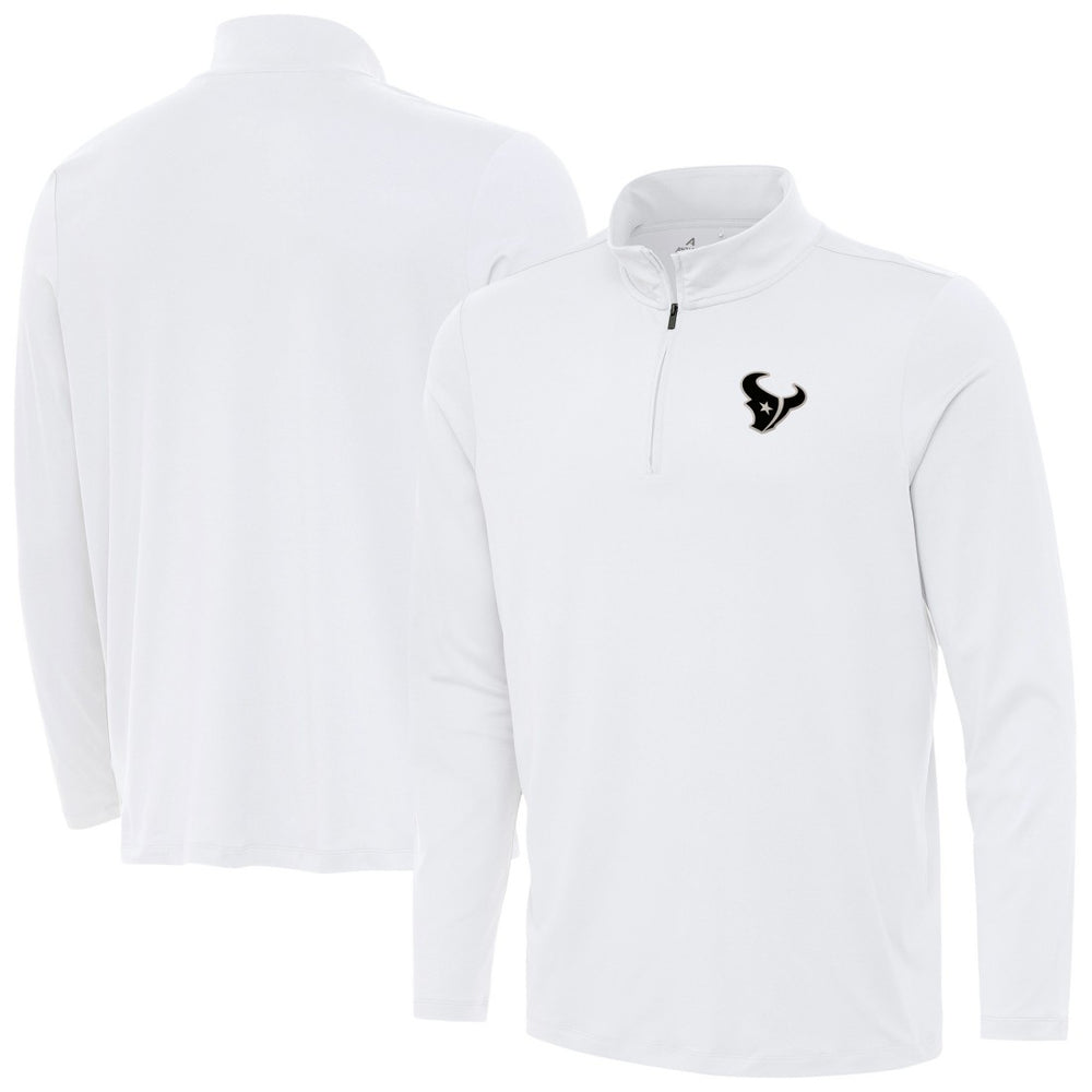 Houston Texans Antigua Reprocess Quarter-Zip Top - White sale
