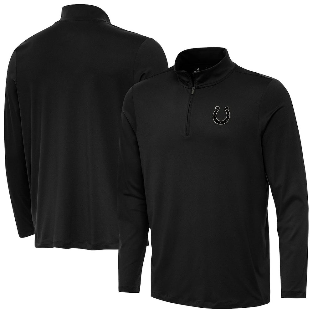 Indianapolis Colts Antigua Reprocess Quarter-Zip Top - Black on sale