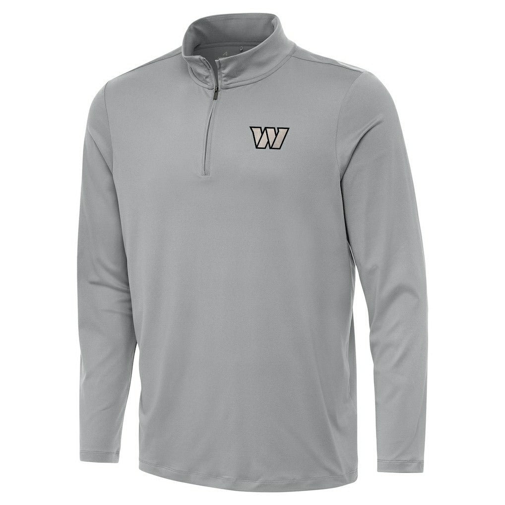 Washington Commanders Antigua Reprocess Quarter-Zip Top - Gray on sale