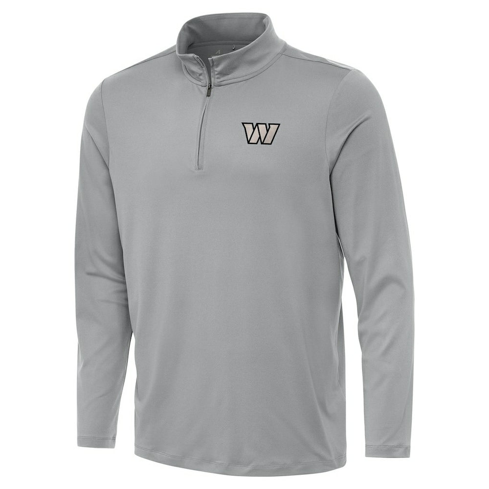 Washington Commanders Antigua Reprocess Quarter-Zip Top - Gray on sale