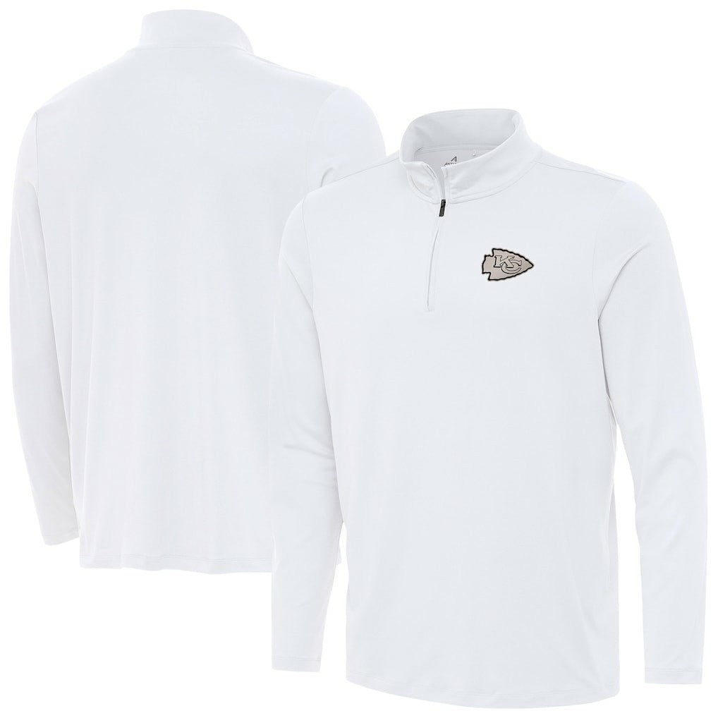 Kansas City Chiefs Antigua Reprocess Quarter-Zip Top - White discount