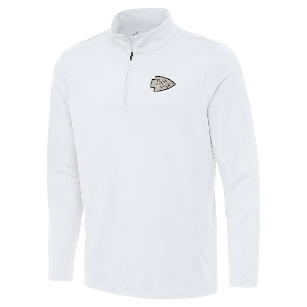 Kansas City Chiefs Antigua Reprocess Quarter-Zip Top - White discount