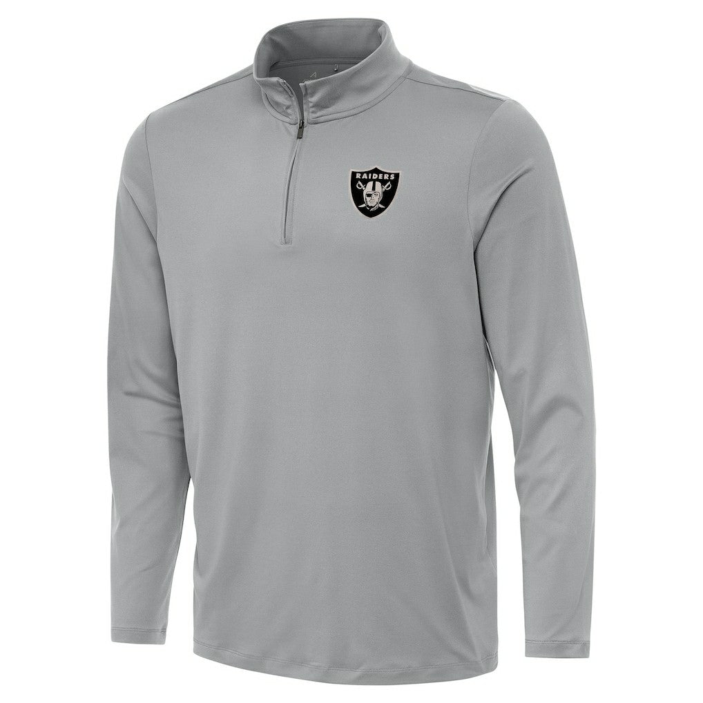 Las Vegas Raiders Antigua Reprocess Quarter-Zip Top - Gray outlet