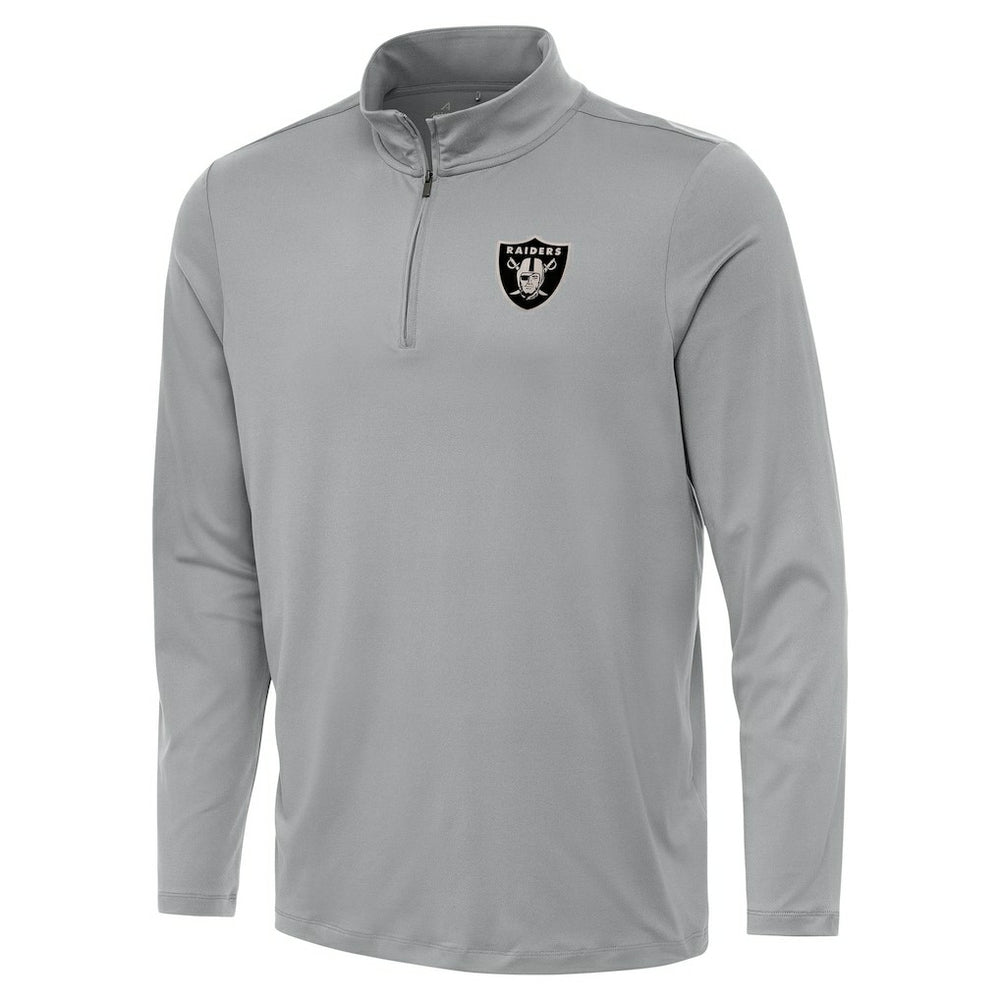Las Vegas Raiders Antigua Reprocess Quarter-Zip Top - Gray outlet