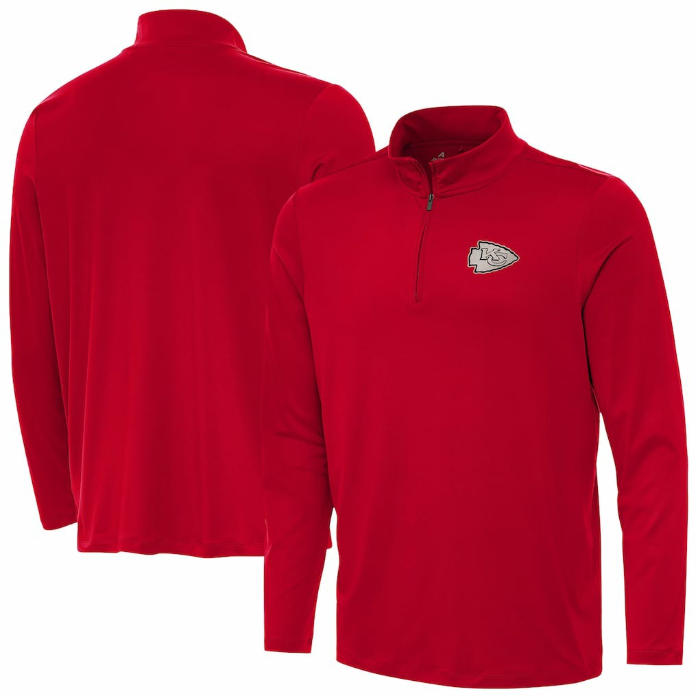 Kansas City Chiefs Antigua Reprocess Quarter-Zip Top - Red outlet