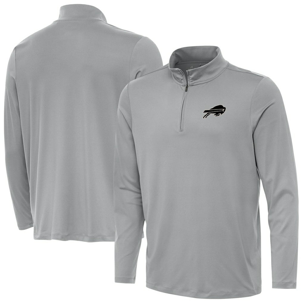 Buffalo Bills Antigua Reprocess Quarter-Zip Top - Gray on sale