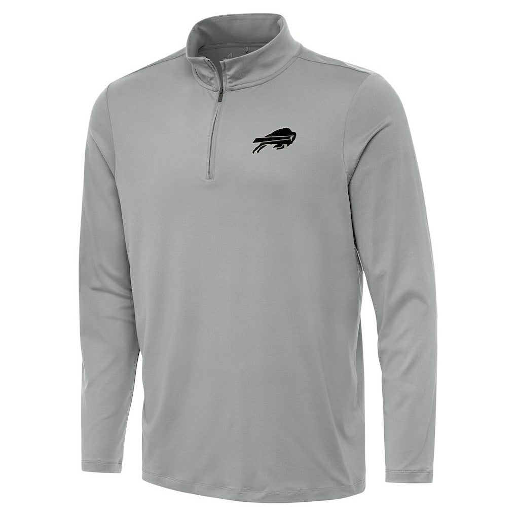Buffalo Bills Antigua Reprocess Quarter-Zip Top - Gray on sale