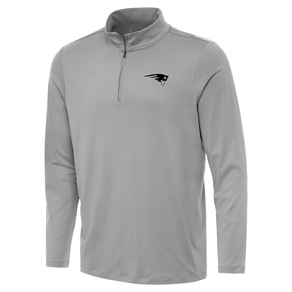 New England Patriots Antigua Reprocess Quarter-Zip Top - Gray sale