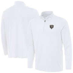Chicago Bears Antigua Reprocess Quarter-Zip Top - White on sale