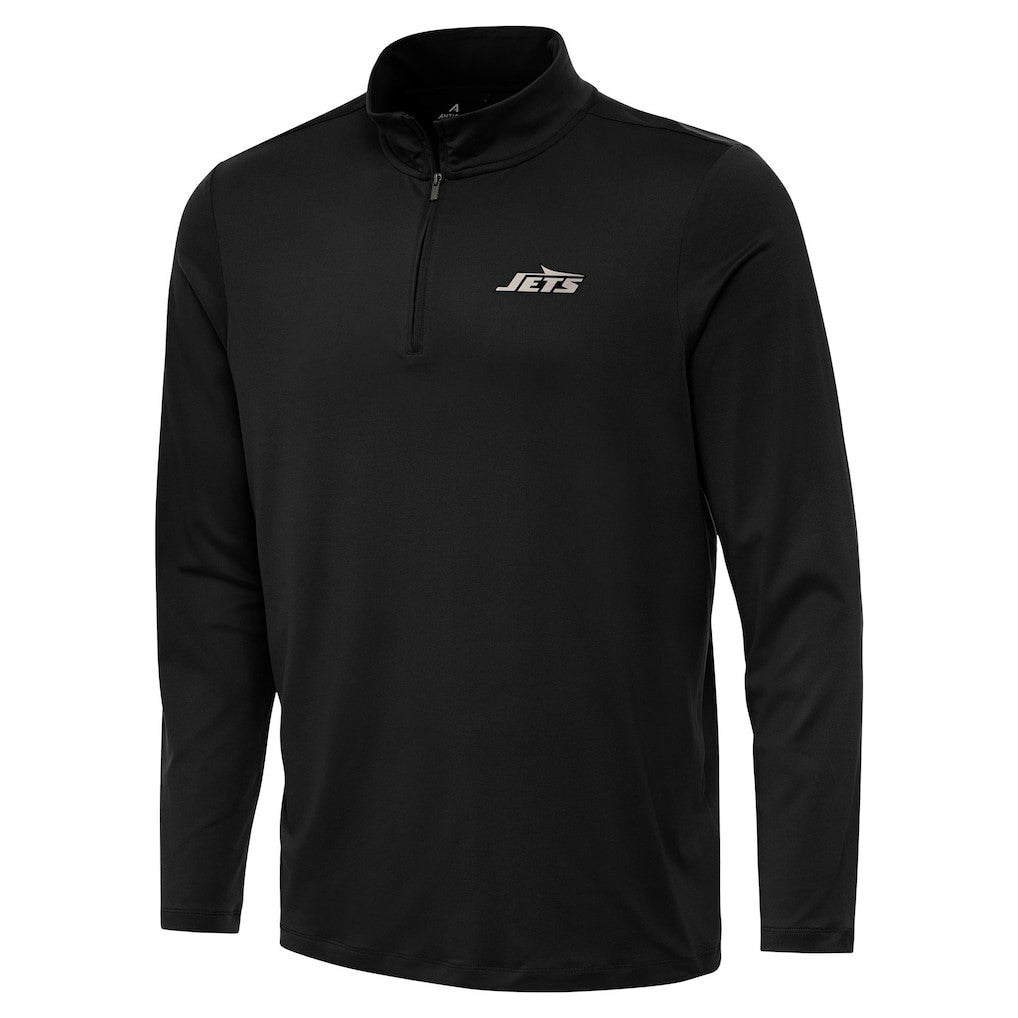 New York Jets Antigua Reprocess Quarter-Zip Top - Black online