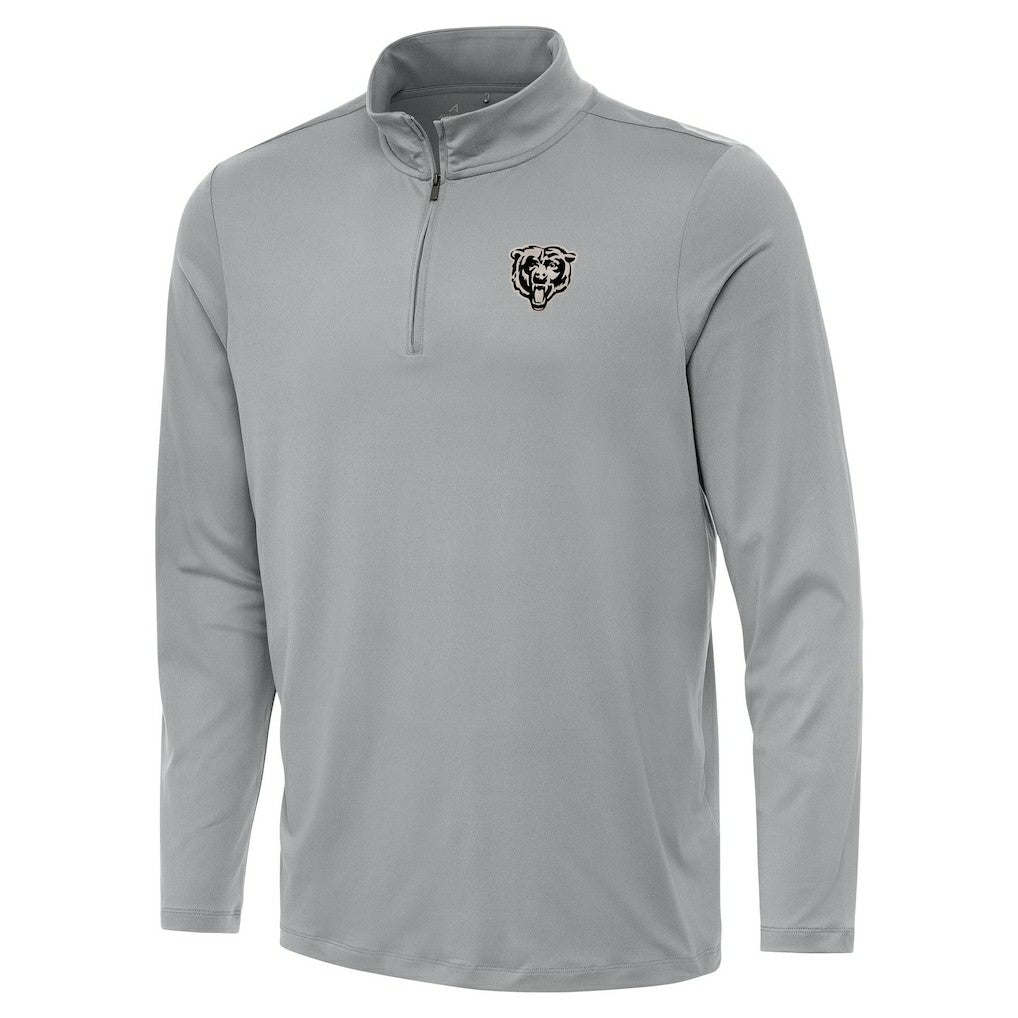 Chicago Bears Antigua Reprocess Quarter-Zip Top - Gray for sale