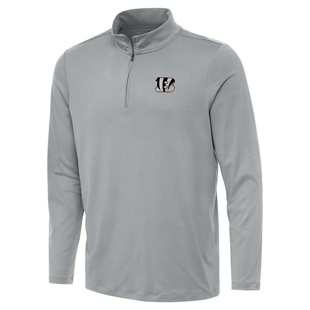 Cincinnati Bengals Antigua Reprocess Quarter-Zip Top - Gray outlet