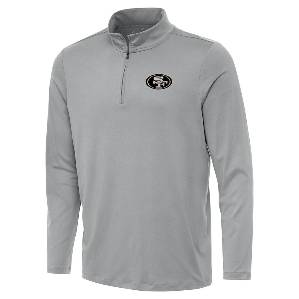 San Francisco 49ers Antigua Reprocess Quarter-Zip Top - Gray sale