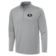 San Francisco 49ers Antigua Reprocess Quarter-Zip Top - Gray sale
