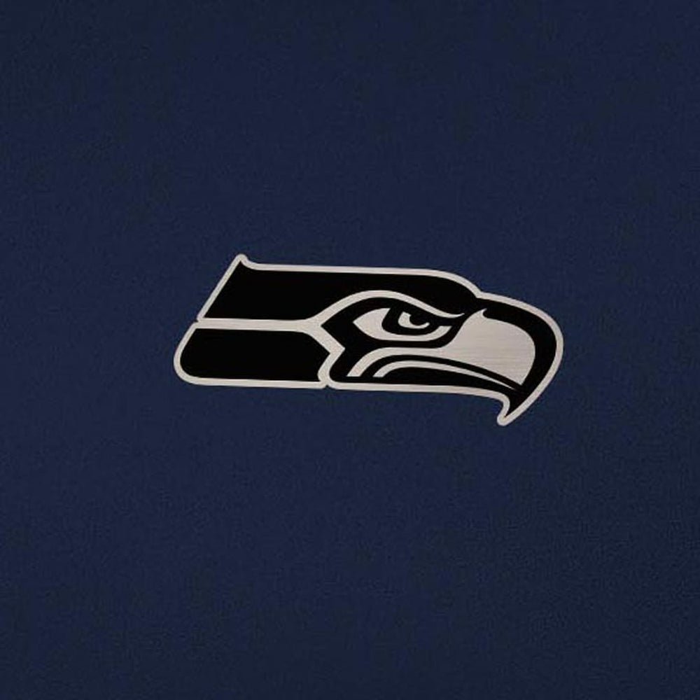 Seattle Seahawks Antigua Reprocess Quarter-Zip Top - College Navy on sale