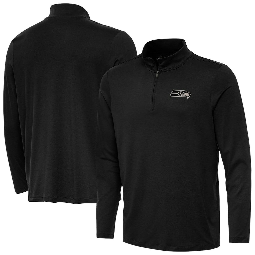 Seattle Seahawks Antigua Reprocess Quarter-Zip Top - Black online