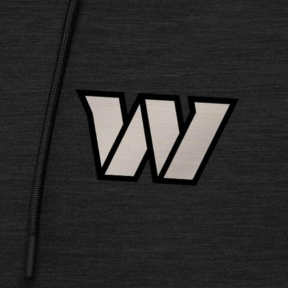 Washington Commanders Antigua Spikes Raglan Quarter-Zip Hoodie - Heather Black for sale