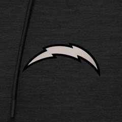 Los Angeles Chargers Antigua Spikes Raglan Quarter-Zip Hoodie - Heather Black sale