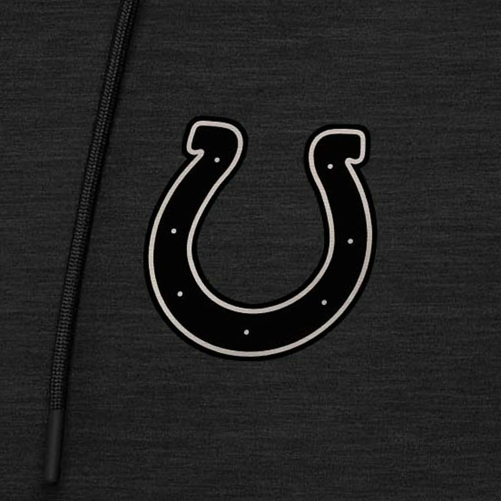Indianapolis Colts Antigua Spikes Raglan Quarter-Zip Hoodie - Heather Black on sale