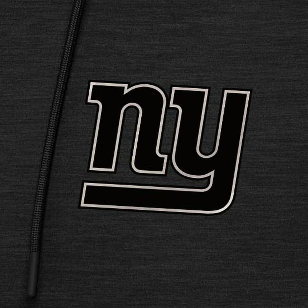 New York Giants Antigua Spikes Raglan Quarter-Zip Hoodie - Heather Black for sale