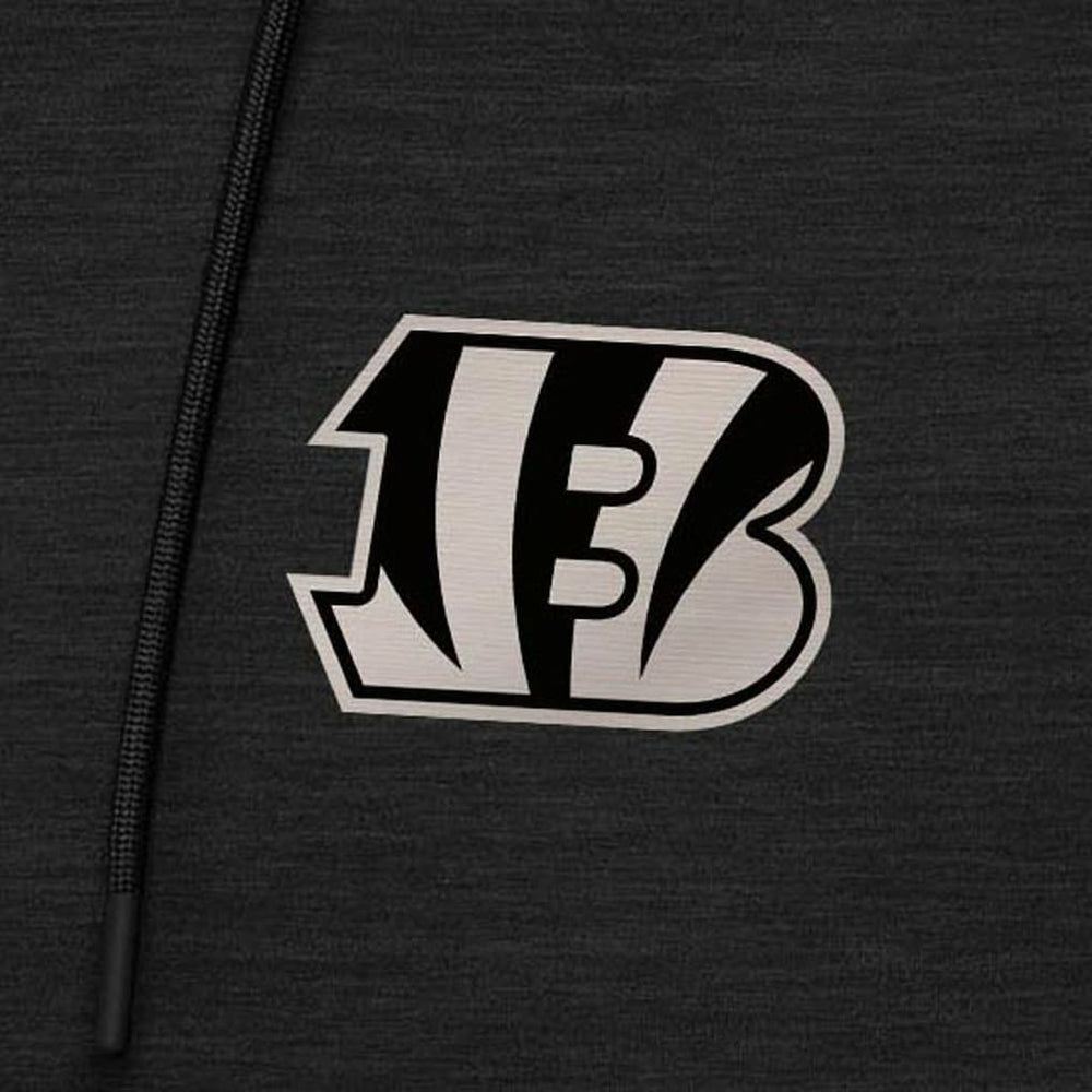Cincinnati Bengals Antigua Spikes Raglan Quarter-Zip Hoodie - Heather Black online