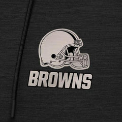 Cleveland Browns Antigua Spikes Raglan Quarter-Zip Hoodie - Heather Black discount