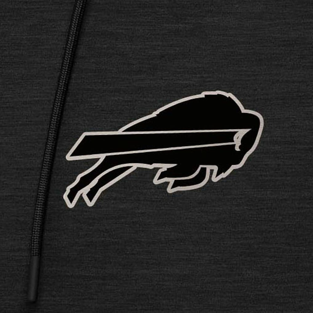 Buffalo Bills Antigua Spikes Raglan Quarter-Zip Hoodie - Heather Black for sale