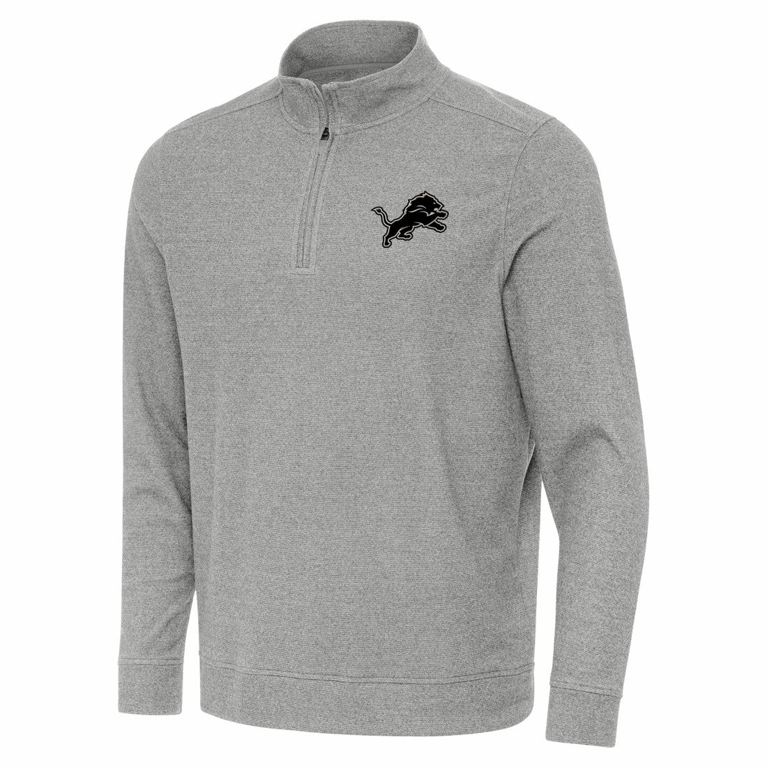 Detroit Lions Antigua Subtle Quarter-Zip Top - Heather Gray cheap