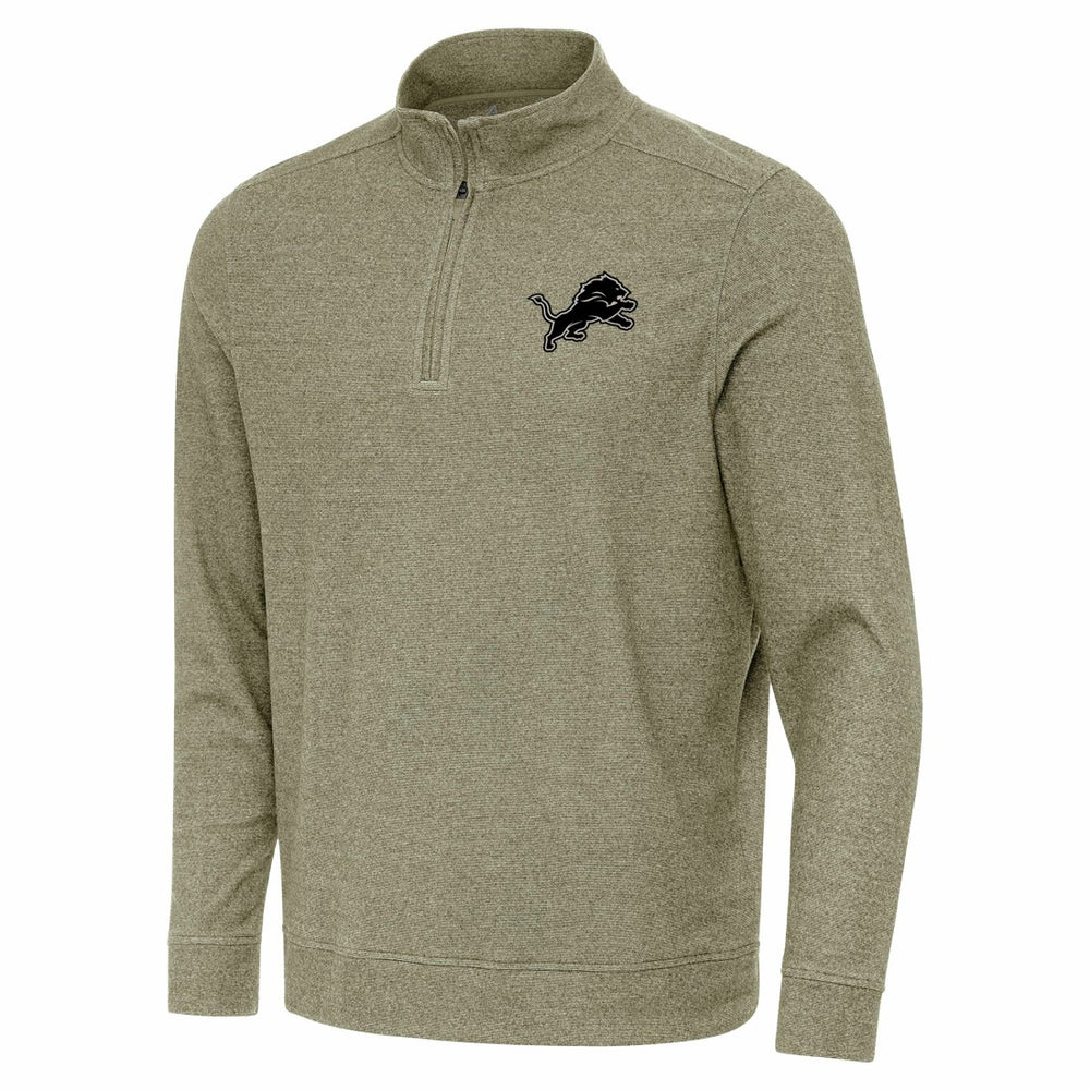 Detroit Lions Antigua Subtle Quarter-Zip Top - Heather Olive online