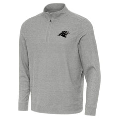 Carolina Panthers Antigua Subtle Quarter-Zip Top - Heather Gray sale