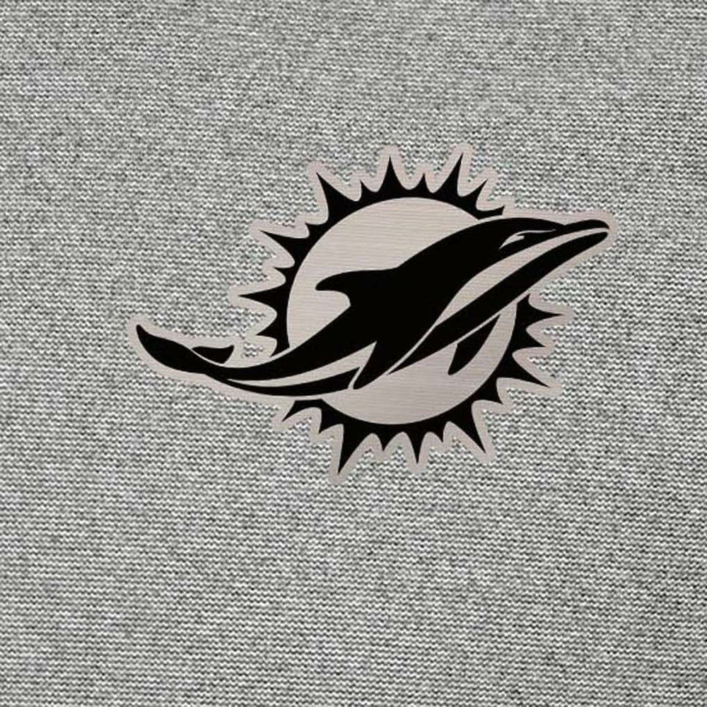 Miami Dolphins Antigua Subtle Quarter-Zip Top - Heather Gray outlet