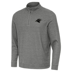 Carolina Panthers Antigua Subtle Quarter-Zip Top - Heather Black online